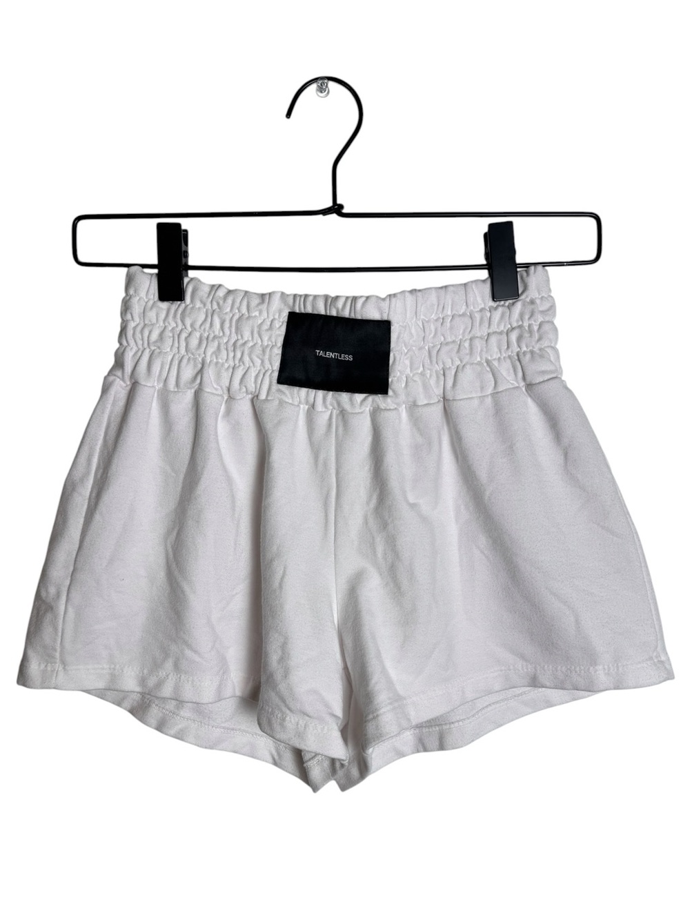 TALENTLESS by Scott Disick White Boxing Smocked Waistband Sweat Shorts